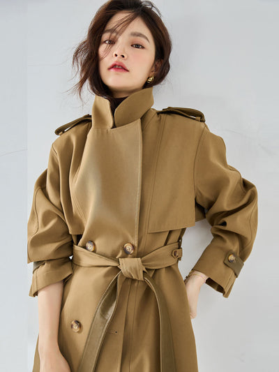 New Casual Elegant Short Trench Coat Women