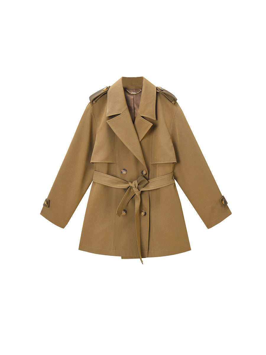 New Casual Elegant Short Trench Coat Women