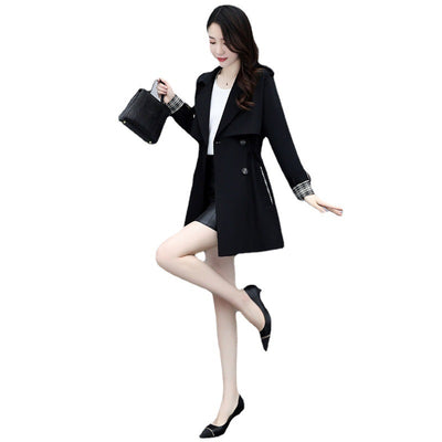 Women Trench Coat Mid-length