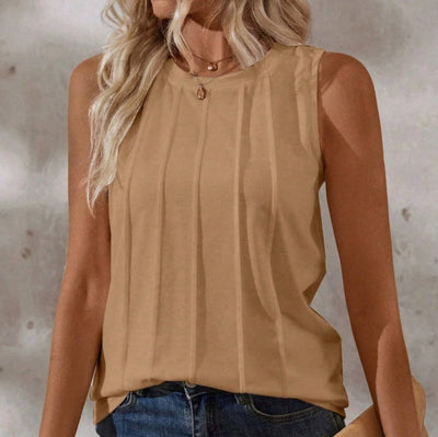 Round-Neck Casual Tank Top