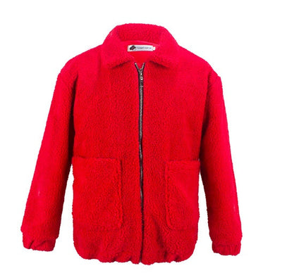 Winter warm thick plush jacket