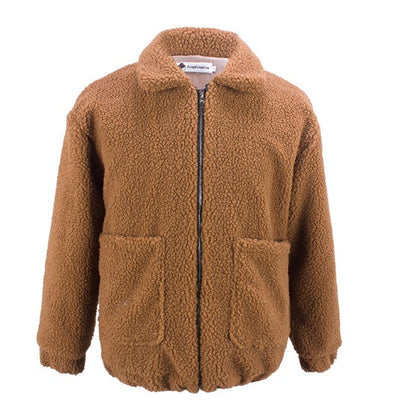 Winter warm thick plush jacket