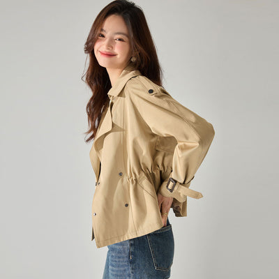 Good Texture Short Trench Coat