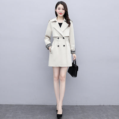 Women Trench Coat Mid-length