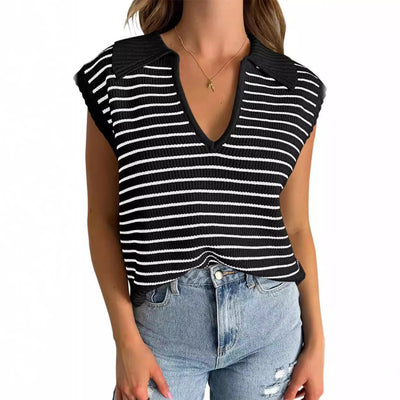 Summer New V-neck Casual Tops