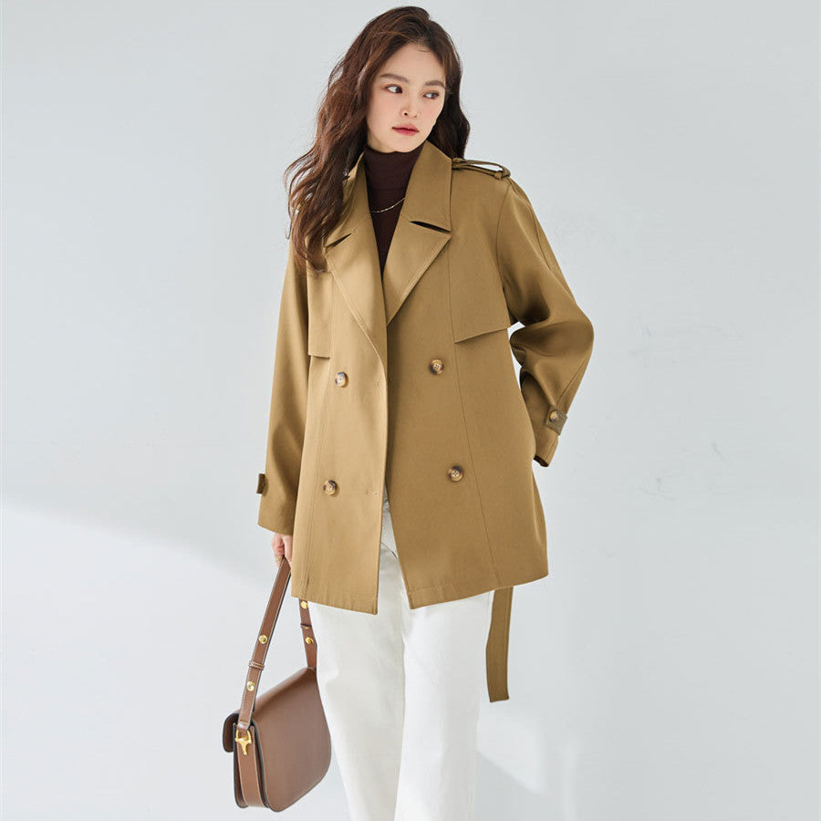 New Casual Elegant Short Trench Coat Women