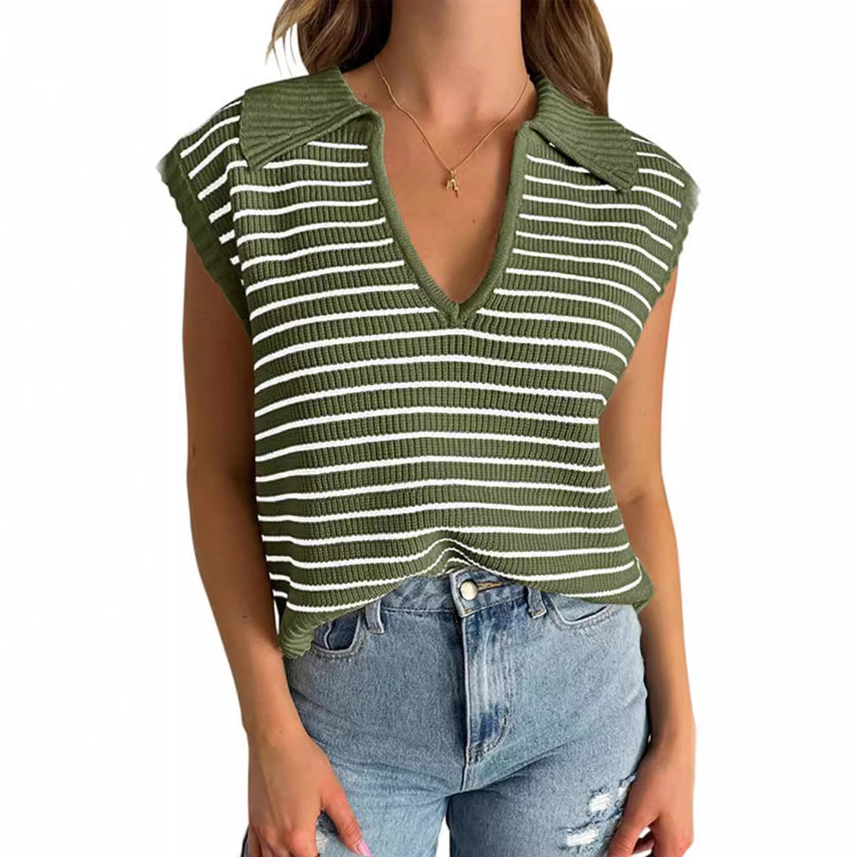 Summer New V-neck Casual Tops
