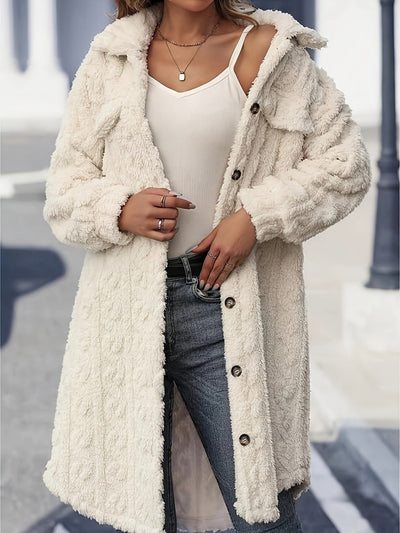 Fashion Plush Casual Long Coat