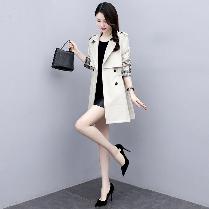 Women Trench Coat Mid-length