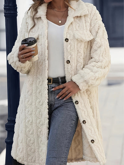 Fashion Plush Casual Long Coat