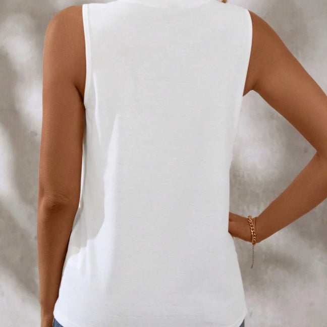 Round-Neck Casual Tank Top