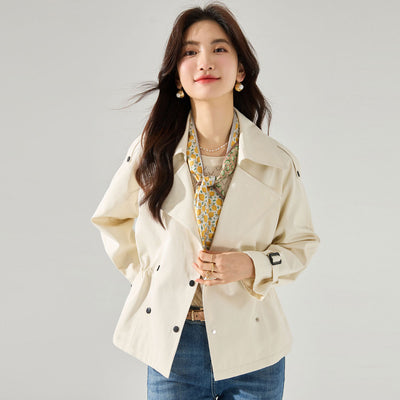 Good Texture Short Trench Coat